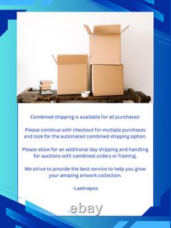 Laeknapes Monochromatic Elk Abstract Art 12X16 Canvas Expressionist Home Decor