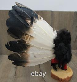 Laguna Of Pueblo Eagle Motion Dancer Kachina SIGNED Artist Kathy Lente Gonzales
