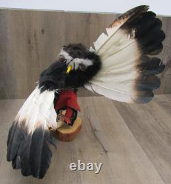 Laguna Of Pueblo Eagle Motion Dancer Kachina SIGNED Artist Kathy Lente Gonzales