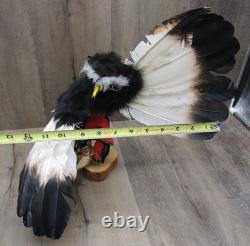 Laguna Of Pueblo Eagle Motion Dancer Kachina SIGNED Artist Kathy Lente Gonzales