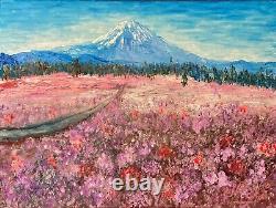 Landscape Colorful Field Oil Paintings on stretched canvas Paintings on canvas