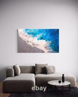 Large Original Fine Art Beach Water Ocean Nautical Painting Tara Baden Signed