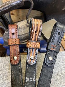 Leather Rifle Sling with Thumb Hole, Handmade Gun Strap, Full Grain, Made in USA