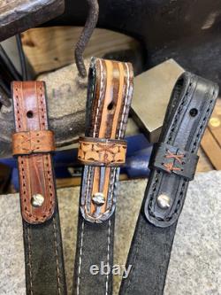 Leather Rifle Sling with Thumb Hole, Handmade Gun Strap, Full Grain, Made in USA