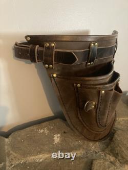 Leather Tool Belt Gardening Carpenter Pouch Bag Hand Made In The USA