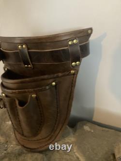 Leather Tool Belt Gardening Carpenter Pouch Bag Hand Made In The USA
