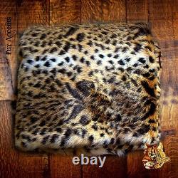 Leopard Throw Blanket, Bedspread, Premium Quality Faux Fur, Minky Lining, Handmade