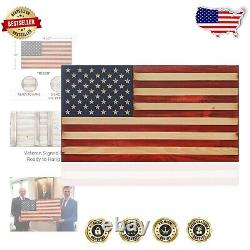Liberty Series American Flag Rustic Handcrafted Decor for Patriotic Homes
