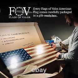 Liberty Series American Flag Rustic Handcrafted Decor for Patriotic Homes
