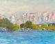 Liberty Station Oil Painting On Canvas Seascape On Canvas Pleinair Palette Knife