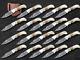 Lot Of 20 Pcs Damascus Folding Back Lock Knives Withs, Perfect For Collectors