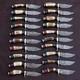 Lot Of 20pcs Custom Handmade Damascus Steel 6 Thick Stag Horn Knives From Usa