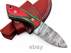 Lot of 20Pcs Custom Handmade Damascus Steel 7 Skinner Hunting Knives USA