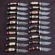 Lot Of 40pcs Custom Handmade Damascus Steel 6 Thick Stag Horn Knives From Usa