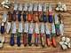 Lot Of 50 Custom Handmade Damascus Steel 8 Full Tang Skinner Hunting Knifes Usa