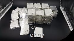 Lot of 95 Hand Crafted Acrylic Frame Key Rings, MADE IN USA, QUALITY 2.5x3.5
