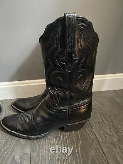 Lucchese Classics Handmade Cowboy Boots Black 10 D USA