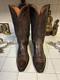 Lucchese Hand Made In Usa Brown Western Dancehall Rodeo Ranch Boots Usa 9 B