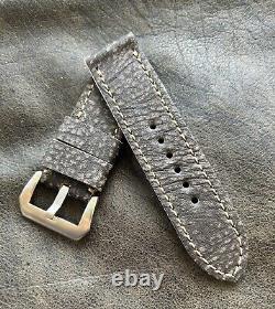 LussoStrapsT Handmade Pebbled Calfskin Leather Watch Strap Panerai 26mm