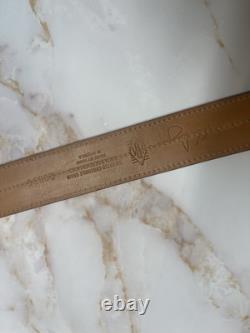 MARTIN DINGMAN BROWN IMPORTED CROCODILE GRAIN Leather BELT USA HAND Made Sz 38
