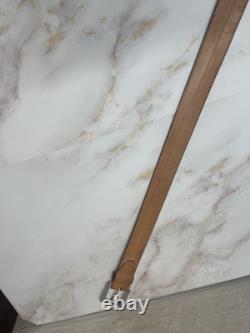 MARTIN DINGMAN BROWN IMPORTED CROCODILE GRAIN Leather BELT USA HAND Made Sz 38