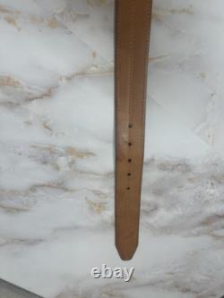 MARTIN DINGMAN BROWN IMPORTED CROCODILE GRAIN Leather BELT USA HAND Made Sz 38