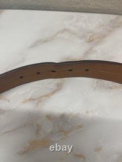 MARTIN DINGMAN BROWN IMPORTED CROCODILE GRAIN Leather BELT USA HAND Made Sz 38