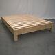Midwest Farmhouse Unfinished Platform Bed Natural Brown/solid Wood/amish Made