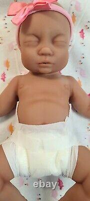 Made in USA 12 Full Body Silicone Baby Girl Doll Willow