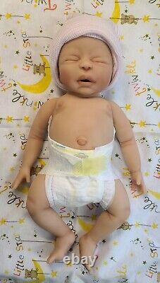 Made in USA 14 Full Body Silicone Baby Girl Doll Sabrina
