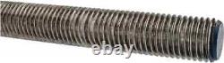 Made in USA 1-8 x 3' Stainless Steel Threaded Rod Right Hand Thread, UNC
