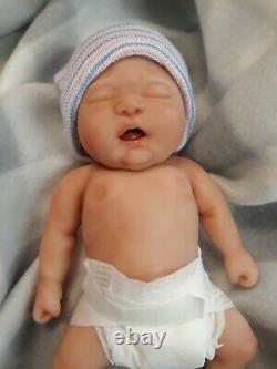 Made in USA 7 Micro Preemie Full Body Silicone Baby Boy Doll Jackson