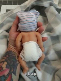 Made in USA 7 Micro Preemie Full Body Silicone Baby Boy Doll Jackson