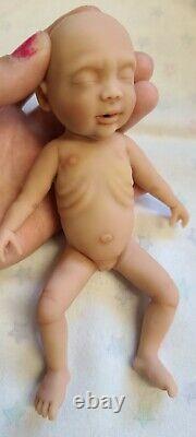 Made in USA 7 Micro Preemie Full Body Silicone Baby Girl Doll Penelope