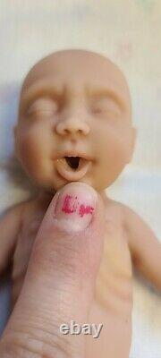 Made in USA 7 Micro Preemie Full Body Silicone Baby Girl Doll Penelope
