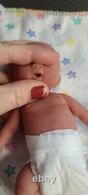 Made in USA 7 Micro Preemie Full Body Silicone Baby Girl Doll Tobi