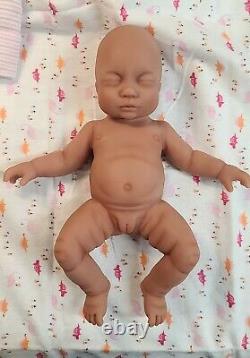 Made in USA 7 Micro Preemie Full Body Silicone Baby Girl Doll Willow