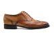 Made To Measure Tan Leather Oxford Lace Up Wingtip Brogue Dress Most Trendy Shoe
