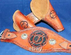 Manta Leather Custom hand made in USA Holster set Cowboy Mounted Shooting. CMSA