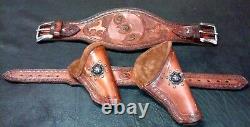 Manta Leather Custom hand made in USA Holster set Cowboy Mounted Shooting. CMSA