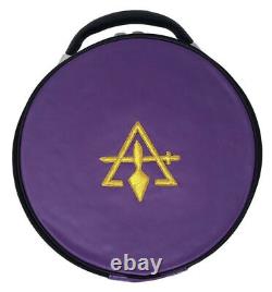 Masonic Cryptic Royal & Select Masonic Hat/Cap Case Purple HAND MADE