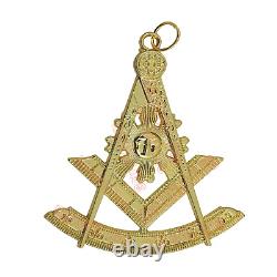 Masonic Past Master Apron Navy Blue Genuine Lambskin + Chain Collar & Jewel