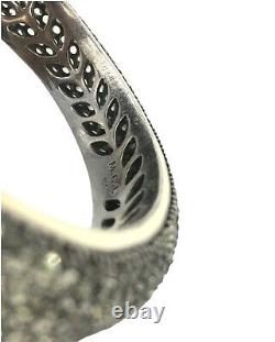 Matthew Campbell Laurenza MCL Cuff Bracelet Bangle Sterling Silver 925 Sapphire