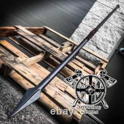 Medieval 300 Spartan Spear Hand Forged Spear Viking Metal Forged Spear