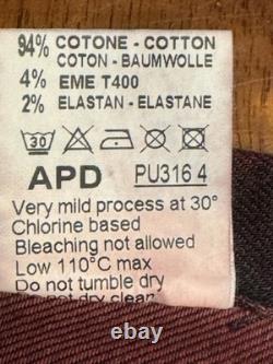 Medium Teleria Zed Roper Western Pearl Snap Handmade Shirt Red Ombre Italy