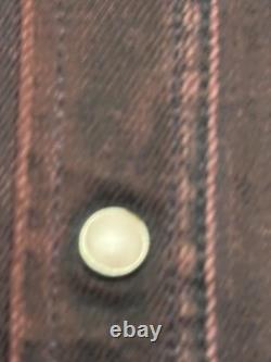Medium Teleria Zed Roper Western Pearl Snap Handmade Shirt Red Ombre Italy