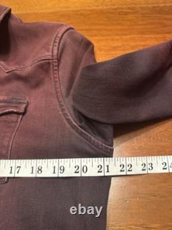 Medium Teleria Zed Roper Western Pearl Snap Handmade Shirt Red Ombre Italy