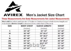 Men's Avirex Real Leather Bomber Jacket American Flight Leather Jacket