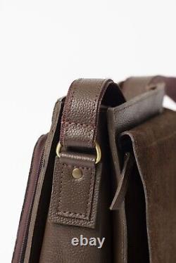 Men's Faux Leather Messenger HandBag Shoulder Crossbody for Business and Fashion