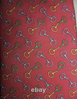 Mens Robert Talbott Tie 100% Silk Made In USA Hand Sewn Red